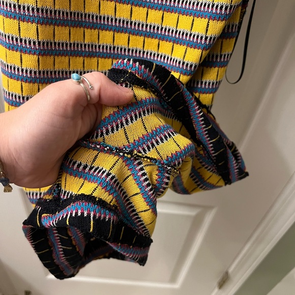 Zara Knit Jacquard Striped Jumpsuit - Picture 8 of 8